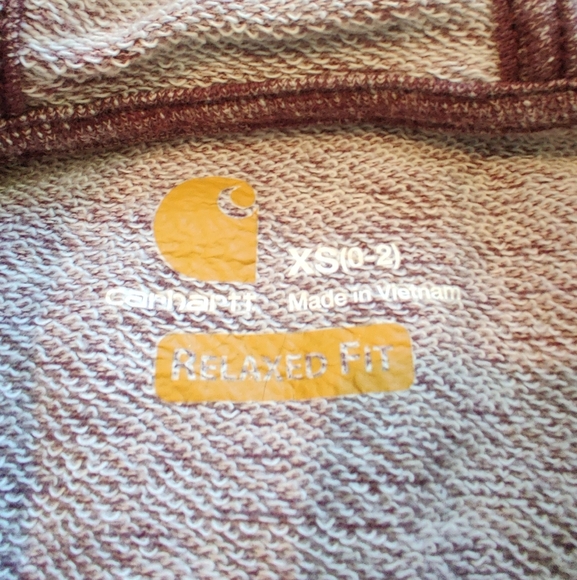 Carhartt Newberry Hoodie in maroon size xs - Picture 6 of 7
